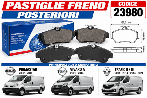Pastiglie freno posteriori - pastiglie,